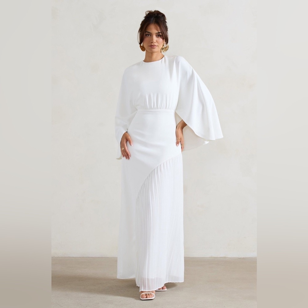 Elegant White Women's maxi Dress